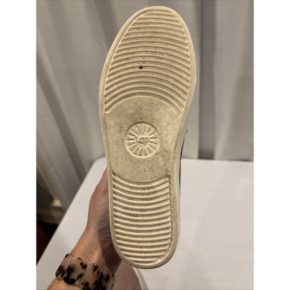 UGG Suede Leather Women Size 9 Dusty Rose Pink Flat Slip On Shoes - Picture 8 of 9